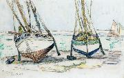 Paul Signac Bateaux de peche, Lomalo oil painting